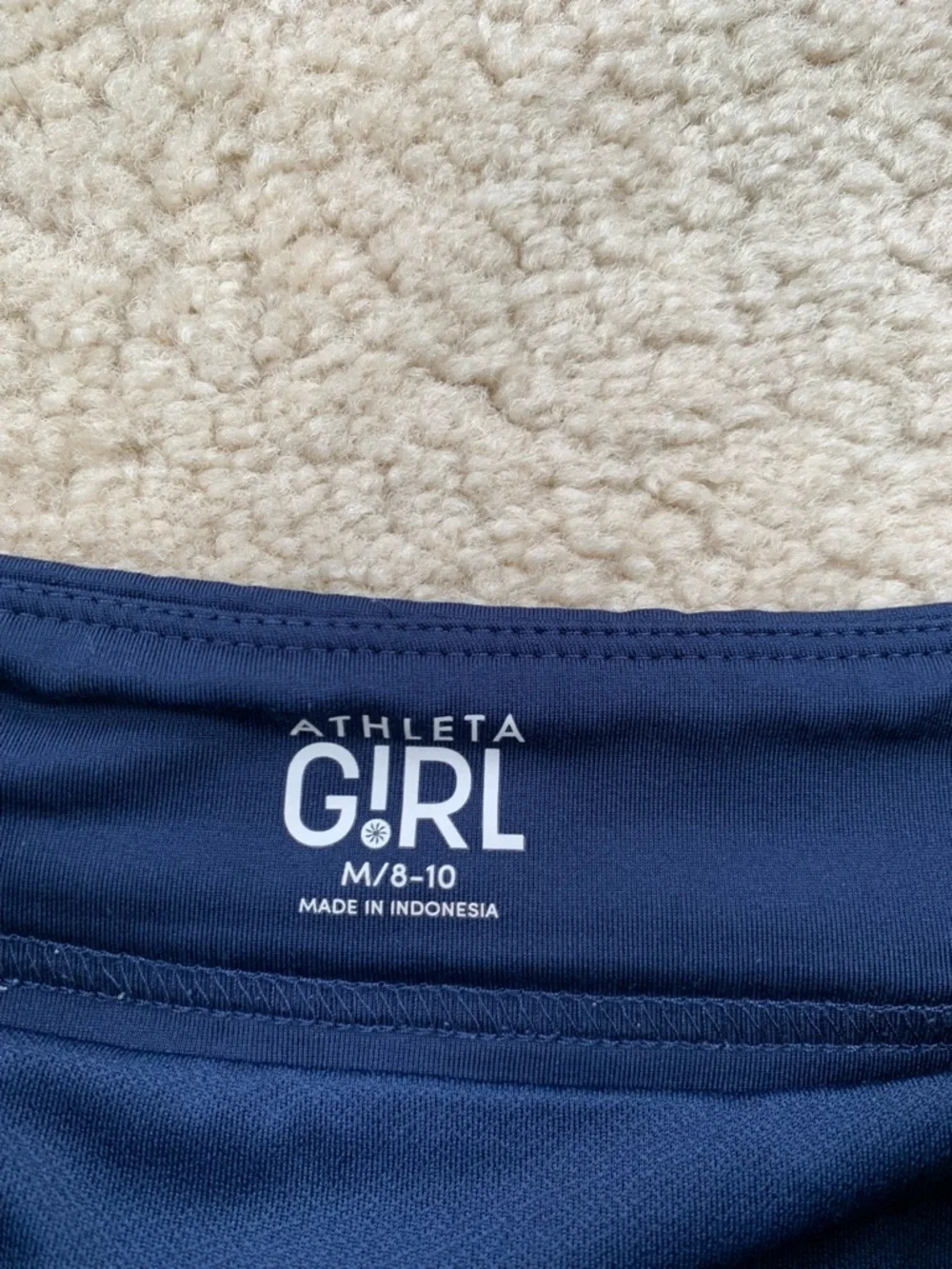 Athleta Girl Size Medium, 8-10, Blue Tie Dye Athletic Shorts